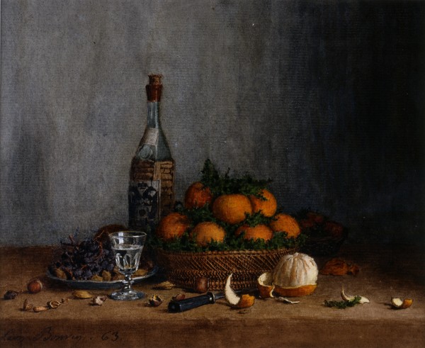 Still Life with Basket of Oranges Print